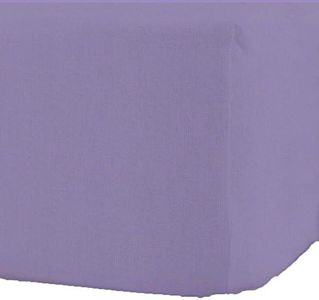 R&Z 100% Brushed Cotton Thermal Flannelette Fitted Sheet (Lilac, Double)