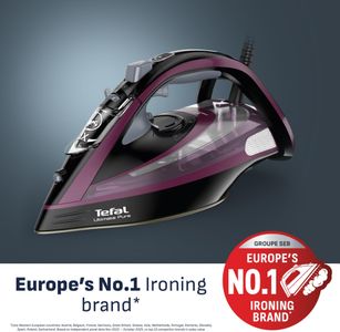 Tefal Ultimate Pure Steam Iron – Powerful Anti-Scale, Purple