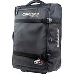 Cressi Piper Trolley Bag - Ultralight Travel Trolley ,Black,50 L