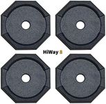 SnapPad HiWay RV Leveling Pads - Permanent Jack Stabilizers for RVs - 8" Round Leveling Jack Pads for HWH Leveling System - Heavy Duty Replacement for Blocks - Made in The USA (4-Pack)