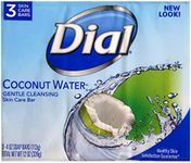 Dial Glycerin Soap Bars Coconut Water & Bamboo Leaf Extract, 4 oz bars, 3 ea (Pack of 2)