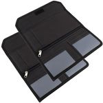 Asraw Two Wheeler/Car Document Holder, Vehicle Document Organiser (Black, 2)