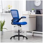 Naomi Home Serena Mesh Drafting Chair, Tall Office Chair for Standing Desk Blue