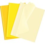 NEBURORA Assorted Yellow Tissue Paper Set 60 Sheets Gift Wrap Paper Art Paper Crafts 3 Yellow Colors for Sunflower Theme Party Decorations DIY Wedding Fall Thanksgiving Holiday Gift Packing