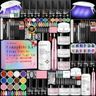 Glamonade Acrylic Nail Kit for Beginners: Professional Nail Set with Drill Acrylic Powder Gel Polish Nail Stamp for Home Starter Practice & DIY Manicure