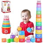 MOONTOY Stacking Cups Baby Toys 6 1