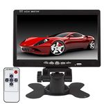 Lychee 7 inch TFT Color LCD Car Rear View Camera Monitor Support Rotating The Screen and 2 AV Inputs with an IR remote controller (800 * 480)