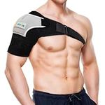 Shoulder Support, Adjustable Shoulder Support Brace - For Men Women, Comfortable Shoulder support, Rotator Cuff for Dislocated Joints, shoulder Pain Relief, Fits Both Right & Left one Size for all