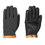 Hestra Deerskin Wool Tricot Gloves Men - men´s leather with lining Autumn-Winter - 11 HS black