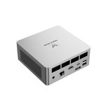 MINISFORUM UM750L Slim Mini PC, AMD Ryzen 5 7545U Mini Computer(6C/12T, Up to 4.9GHz), 32GB LPDDR5 RAM & 1TB PCIe 4.0 SSD, HDMI/DP/USB4, 4 x USB Type A,2.5G LAN,WIFI6E/BT5.3