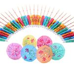 Siumir Cocktail Umbrellas 144 pcs Paper Drink Umbrellas Tropical Party Decorations Drink Dessert Decorations Accessories