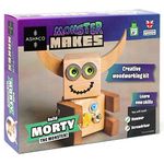 Ash & Co Monster Makes Woodwork Kit for Kids | Build Your own Monster Model | Fun Craft kit for Age 6+