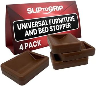 SlipToGrip Bed and Furniture Stopper (4, Brown)