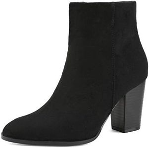 DREAM PAIRS Women's Ankle Boots Chunky Block Heel Booties,Size 8.5,Black/Suede,Anita