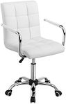 Yaheetech White Desk Chairs with Wh