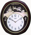 Rhythm Clocks Princess Fantasy Musical Motion Clock
