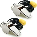 Hipat Whistle, 2 Pack Stainless Ste