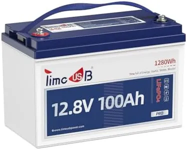 Timeusb 12V 100Ah Pro LiFePO4 Battery, Grade A Battery Cells, Compact Lithium Battery, Built-in 100A BMS,10-Year Lifetime, Perfect for RVs, Solar Home System, and Off-grid Applications