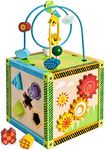 Baby Activity Cube Play Center | Activities Include Bead Mmaze, Abacus, Sorting Blocks, Noughts & Crosses and Other Games | Ages 1+