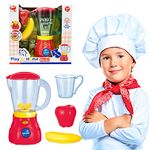 xwin sportseries Kids Simulation Juicer Blender Mixer Toy, Pretend Play Kitchen and House Hold Appliance, Realistic Action Light and Sound, Cooking & Food Toy, Best Gift for Children Smoothie, Fruit