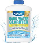 ADIOS! Hot Tub Hard Water Calcium Remover with Scale and Stain Clarifier, Soften Treat and Reduce Spa Deposits - 16oz (Pint)