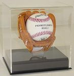 Acrylic Mini Baseball Glove Mitt Ball Display Case