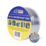 APRIME ADDA Aluminum Butyl Tape Feet Hatch Cover Flashing Permanent Waterproof Leak Repair Tape for Boat Pipe RV Awning Roof Window Patch and Sealing (1)