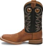 JUSTIN Caddo 11" Western Boots for Men - Durable Premium Full-Grain Leather Square Toe Cowboy Boots Built with Full Double-Stitch Welt Construction, Copper Brown - 10 D