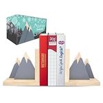 Wooden Mountain Book Ends for Kids 