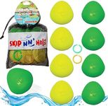 Skip NN' Hole Game Mode | Targets NOT Included | Pool Toys | Skipping Stones Meets Playing Catch with Soft Floating Stonnes | Fun for The Pool, Lake, Beach |