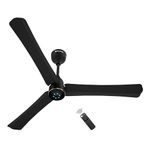 atomberg Renesa Halo Smart Alexa Enabled 1200mm BLDC Ceiling Fan with Remote | BEE 5 star | High Air Delivery | Low noise | LED Speed Indicator | Sleek Design | | 3 Year Warranty |Midnight Black