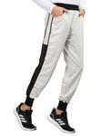 CHKOKKO Men Casual Track Pant Gym Workout Lower with Pocket Ecru XXL