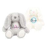 Personalised Bunny Rabbit Soft Toy with Name, Custom New Baby Gift, Newborn Baby Gift, Baby Boy, Baby Girl, Teddy Bear, Keepsake, Baby Shower Gift, Christening Gift, Easter Bunny Gift