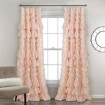 Lush Decor Kemmy Curtain | Ruffled,