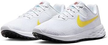 Nike Revolution 6 Nn Womens Shoes, White/Opti Yellow-Black-Baltic Blue, 38 EU