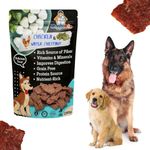 WiggleBoo Chicken & Water Chestnut Dog Treat | Protein Rich | Fiber Rich | Crunchy Healthy Snacks | 250g