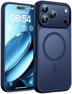 TOCOL for iPhone 17 Pro Case, Compatible with Magsafe Charger, Full Camera Protection, Translucent Matte Phone Case for 17 Pro 6.3 inch (Dark Blue)