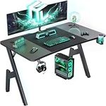 HLDIRECT 47 Inch Gaming Desk with C