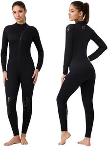 XUKER Mens Wetsuit 3mm, Neoprene Wet Suits for Men in Cold Water Front Zip Full Body Long Sleeve Diving Suit for Snorkeling Surfing Swimming Kayaking Canoeing