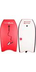 Gul Response Juni Childs Kids 36 inch Bodyboard in Red - Slick Colourful Design Boogie Board - Leash included