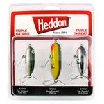 Heddon Torpedo Prop-Bait Topwater Fishing Lure with Spinner Action, Triple Threat 3-Pack, Triple Threat 3-Pack