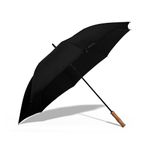 PANGOLIN Rainster XL Windproof Big Umbrella for Men and Women, Portable, Automatic, Waterproof, Golf Size with Monsoon, Rain, and Sun UV Protection, Vegan Leather Grip - 60 inches (Panther Black)