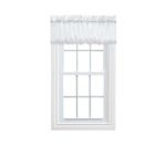 Ellis Curtain Stacey Balloon Valance, 60-Inch x 15-Inch, White