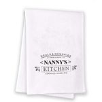 Nanny Kitchen Towel Grandma Kitchen Decor Tea Towel Gift for Nanny (Nanny's Kitchen Cookies CA)