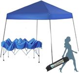 MFSTUDIO Pop Up Canopy Tent, Gazebo Shelter Sun Shade Canopies Waterproof Patio Portable Popup Outdoor Tents for Beach,Parties,Camping,Royal Blue