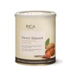 Rica Sweet Almond Liposoluble Painless Hair Removal Wax For Men & Women| Quick & Easy Tan Removal Waxing for Sensitive Skin| 800 ml, Pack of 1