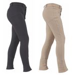 Shires Wessex Boys Jodhpurs - Beige or Black 13-14 Years Black