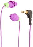 Plugfones Basic Earplug-Earbud Hybrid - Noise Reducing Earphones - Purple