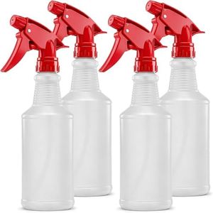 Bar5F 16 oz Empty Spray Bottles, Chemical-Resistant, Made in USA, 4-Pack
