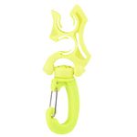 Tbest Scuba Diving Hose Holder Clip, Scuba Diving Double BCD Hose Holder Clip Regulator Retainer Buckle Hook replacement for Dive Snorkeling(Yellow)